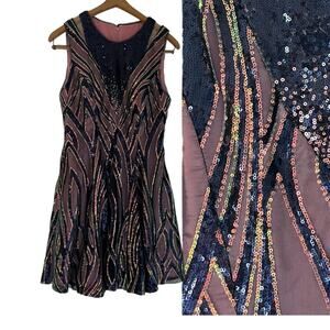 Sequin sleeveless dress - custom made by Gail McGinnis productions high quality